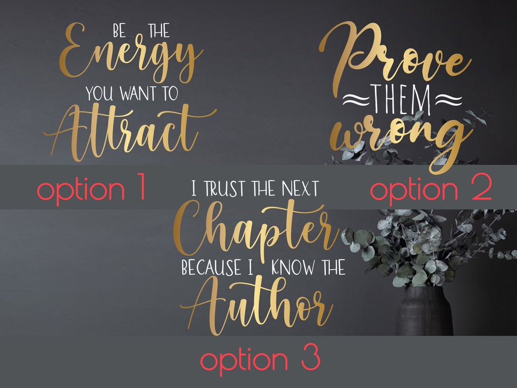 Affirmation quote, motivational quote, gift for boss, christmas gift, gold decor, women owned business, office decor, confidence, mirror