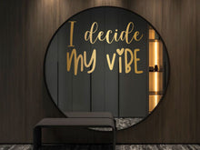 Load image into Gallery viewer, Affirmation quote, motivational quote, gift for boss, christmas gift, gold decor, women owned business, office decor, confidence, mirror