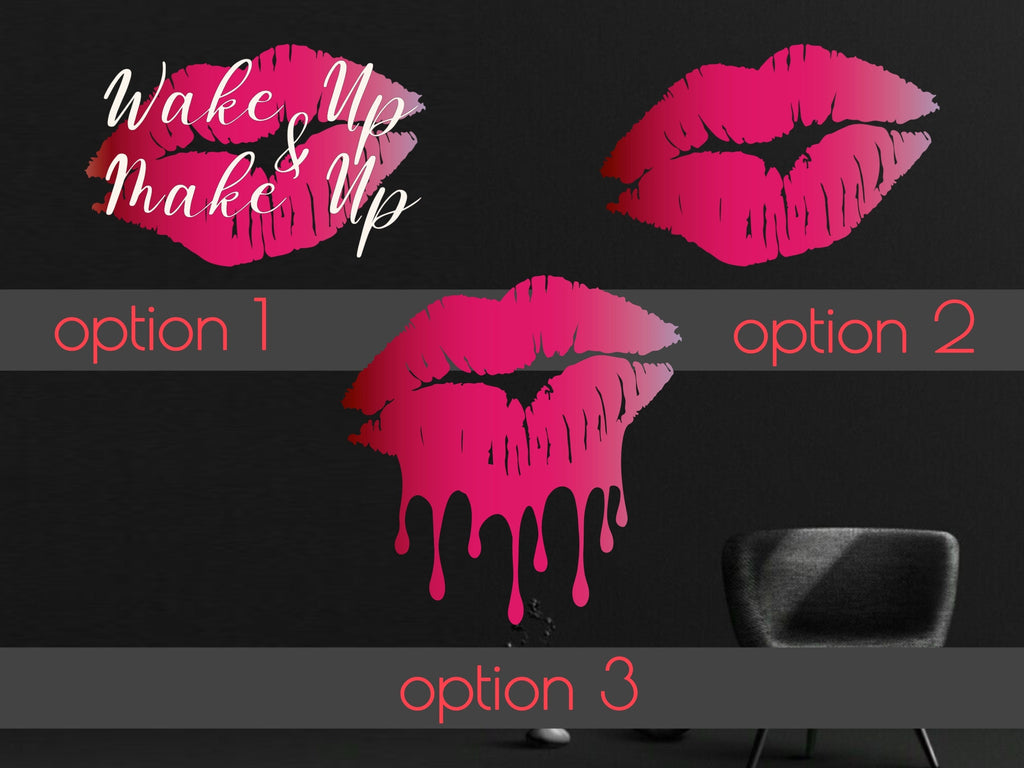 Affirmation quote, motivational quote, lips decor, christmas gift pink, women owned business, office decor, confidence, mirror decal