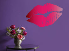 Load image into Gallery viewer, Affirmation quote, motivational quote, lips decor, christmas gift pink, women owned business, office decor, confidence, mirror decal