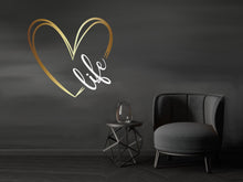 Load image into Gallery viewer, Affirmation quote, motivational quote, love decor, live quote, mirror decal, golden decor, glam decor, quote wall decal, love wall decal