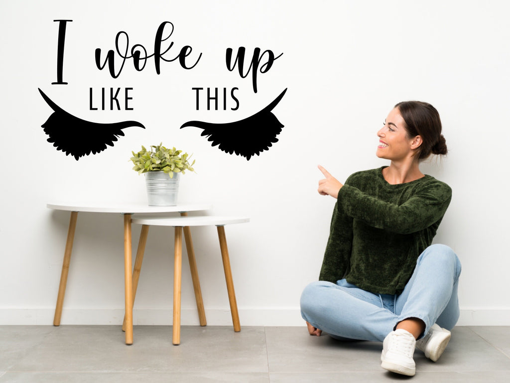 Affirmation quote, motivational quote, love decal, christmas gift for girlfriend, women owned business, confidence, mirror decal