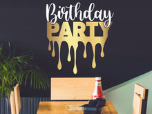 Load image into Gallery viewer, Birthday party sign, queen birthday decor, prince decor, birthday wall decor, birthday princess decor, glam decor, prince birthday decal