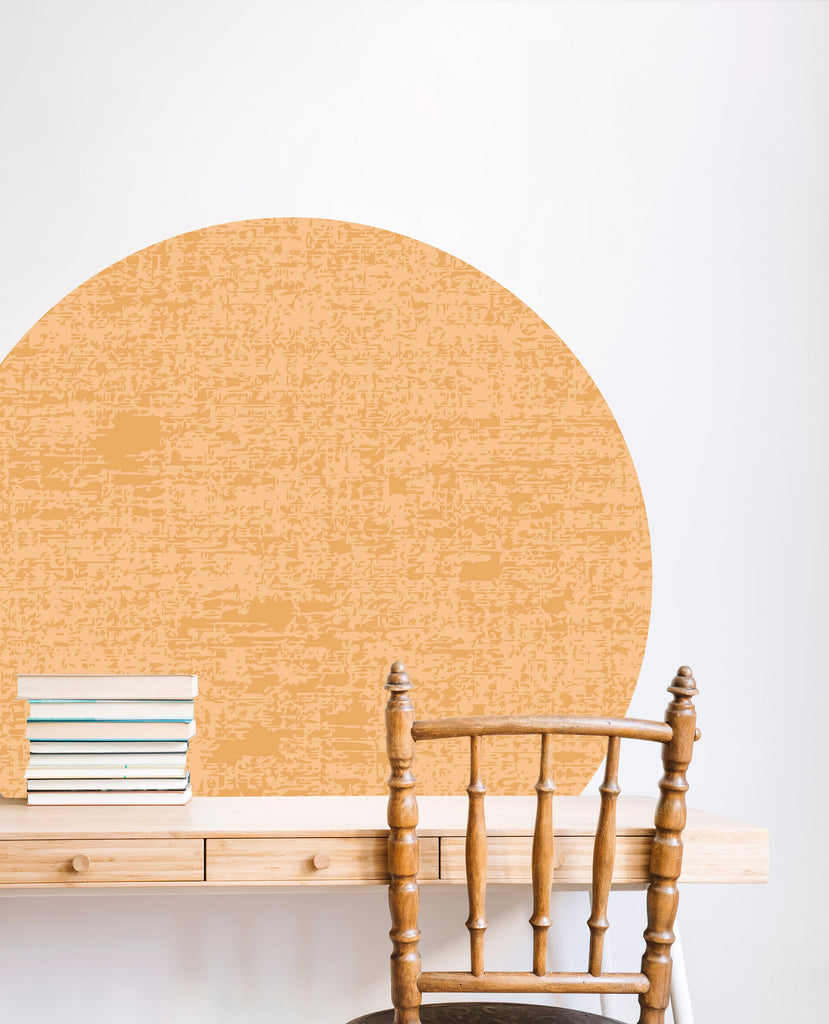 Boho Texture Look Wall Decal, Circle Wall Decal Sticker, Bohemian Mid Century, Bed Arch Sticker, Hedboard Wall Decal, Arch Wall Decal 112LU