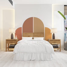 Load image into Gallery viewer, Boho Wall Decal, Bed Arch Sticker, Hedboard Wall Decal, Arch Wall Decal, Arch Wall Decal Sticker, Wall Decal, Super King Bed Arch 113LU