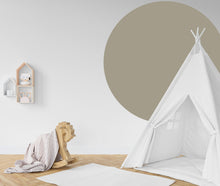 Load image into Gallery viewer, Boho Circle Wall Decal, Circle Wall Decal Sticker Vinyl, Bohemian Mid Century, Bed Arch Sticker, Hedboard Wall Decal, Arch Wall Decal 114LU