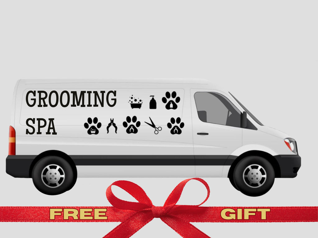 Grooming salon decor, groomer decal, pets animal wall decals, veterinary clinic decor, gift for groomer, groom salon decor, groomer lover