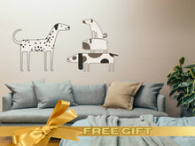 Load image into Gallery viewer, Gift for Dog Fan Sticker Wall Decal Pet Decor in Grooming Salon Sticker Dalmatian Vinyl for Dog Mom Poster Puppies Banner Decor Idea