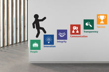 Load image into Gallery viewer, Core Value Wall Decal, Business Office Wall Decal, Marketing Office Wall Decor, Success Office Decals, Office Wall Art, Office Art 056RS