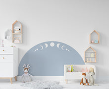 Load image into Gallery viewer, Boho Wall Decal Moon Phase, Nursery Boho Arch Decor, Bed Arch Sticker, Hedboard Wall Decal, Arch Wall Decal, Arch Wall Decal Sticker 117LU