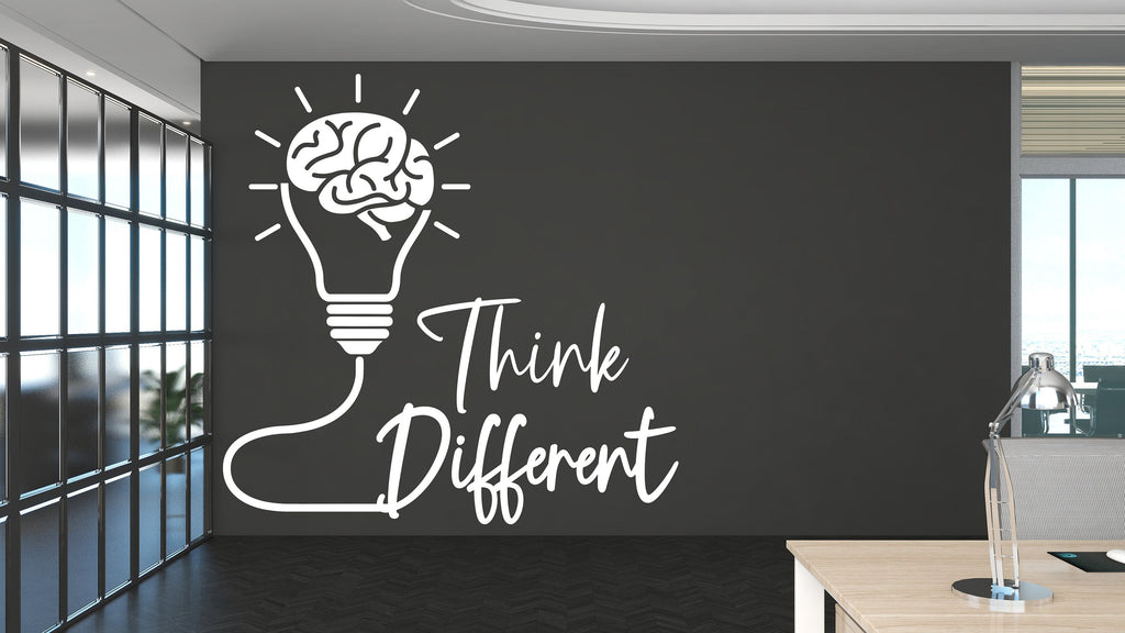 Think Different Office Wall Decor Office Wall Decal Idea Teamwork Business Success Inspire Office Decoration Motivation Stickers Mural 058RS