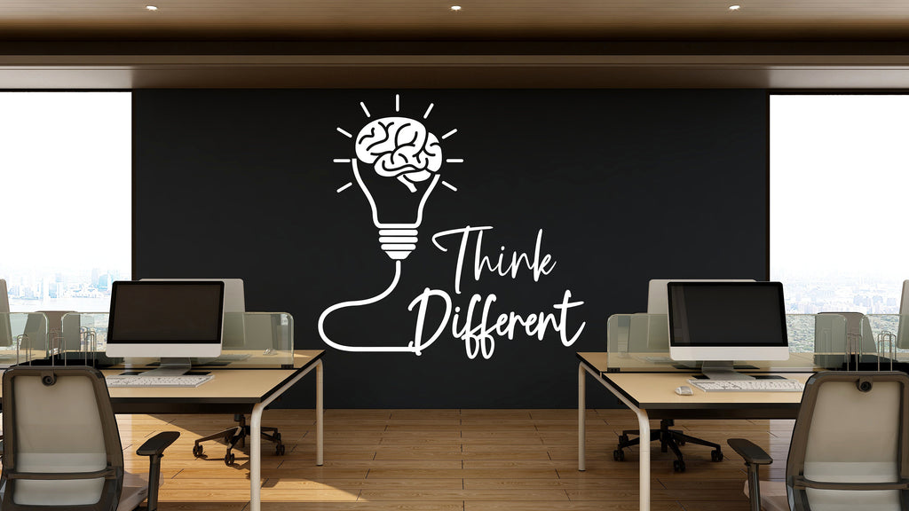 Think Different Office Wall Decor Office Wall Decal Idea Teamwork Business Success Inspire Office Decoration Motivation Stickers Mural 058RS