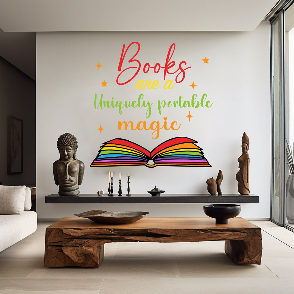 Library vinyl wall art decals, book shelves decor, library wall decal, education decals, reading room, nurseries, school, kids gifts 043RS