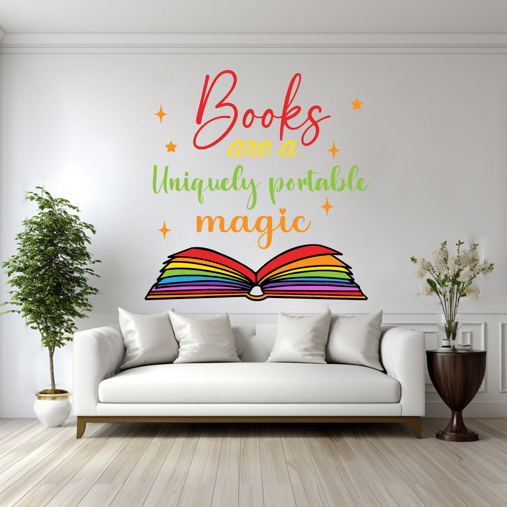 Library vinyl wall art decals, book shelves decor, library wall decal, education decals, reading room, nurseries, school, kids gifts 043RS
