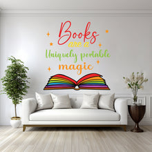 Load image into Gallery viewer, Library vinyl wall art decals, book shelves decor, library wall decal, education decals, reading room, nurseries, school, kids gifts 043RS