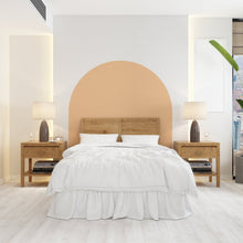 Load image into Gallery viewer, Boho Texture Look Wall Decal, Bed Arch Sticker, Hedboard Wall Decal, Arch Wall Decal, Arch Wall Decal Sticker, Super King Bed Arch 102LU