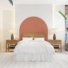 Load image into Gallery viewer, Boho Texture Look Wall Decal, Bed Arch Sticker, Hedboard Wall Decal, Arch Wall Decal, Arch Wall Decal Sticker, Super King Bed Arch 102LU