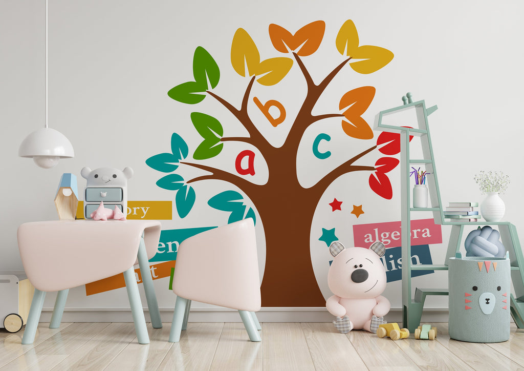 Library Tree School Wall Art Decals, Library Wall Decal, Education Decals, Kids Room, Reading Room, Nurseries, Kids Gifts, Dorm Room 104LU