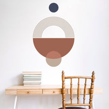 Load image into Gallery viewer, Mid Century Modern Wall Art Contemporary Boho Wall Decal, Hedboard Wall Decal, Arch Wall Decal, Arch Wall Decal Sticker, Abstract Art 124LU