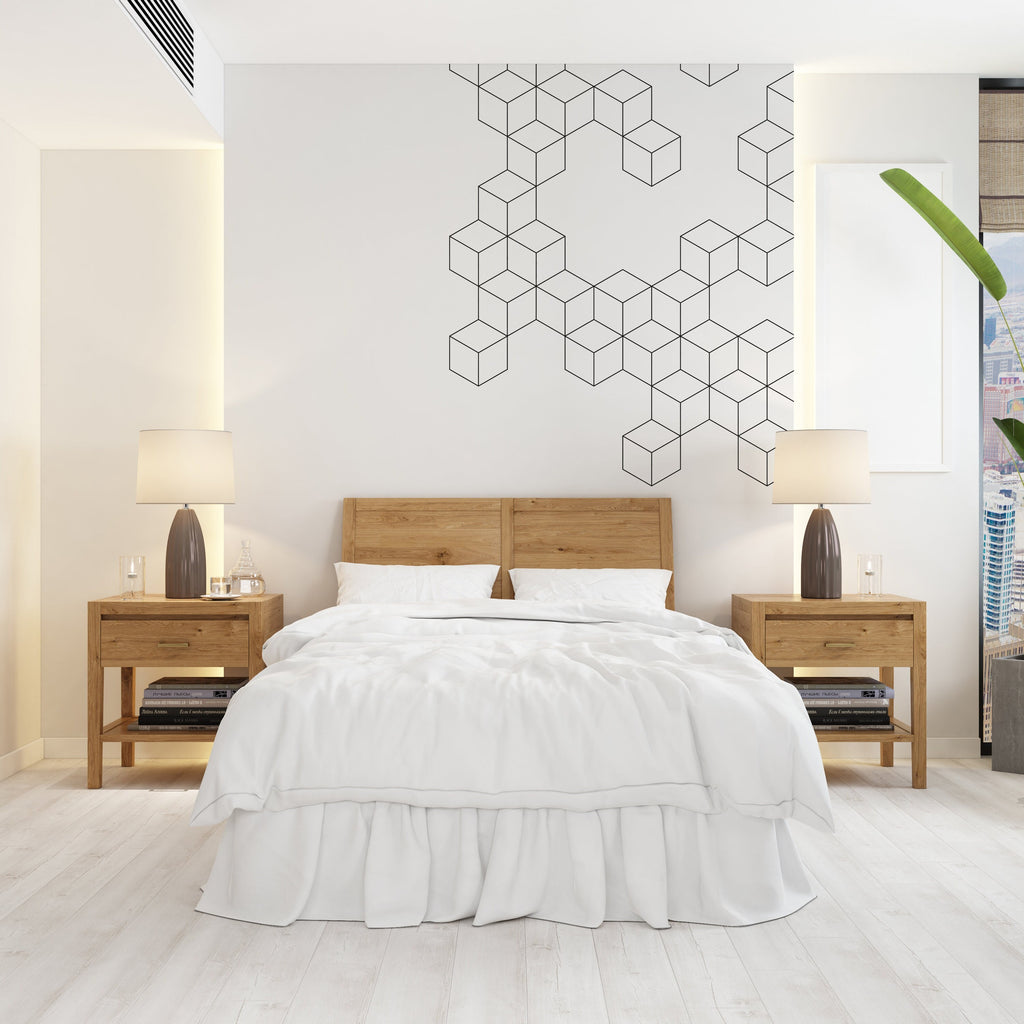 Cubes Wall Decal Sticker, Corner Decor, Corner Decal, Geometric Wall Art, Abstract Art, Minimalist Wall Art, Abstract Wall Art, Gift 127LU