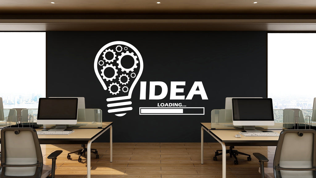 Idea Office Wall Decor Office Wall Decal Teamwork Business Success Inspire Office Decoration Motivation Stickers Mural Unique Gift 069RS