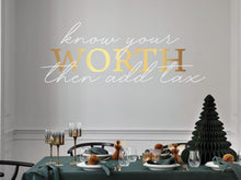 Load image into Gallery viewer, Motivational quote, affirmation decor, gift for boss, christmas gift, gold decor, women owned business, office decor, confidence, mirror