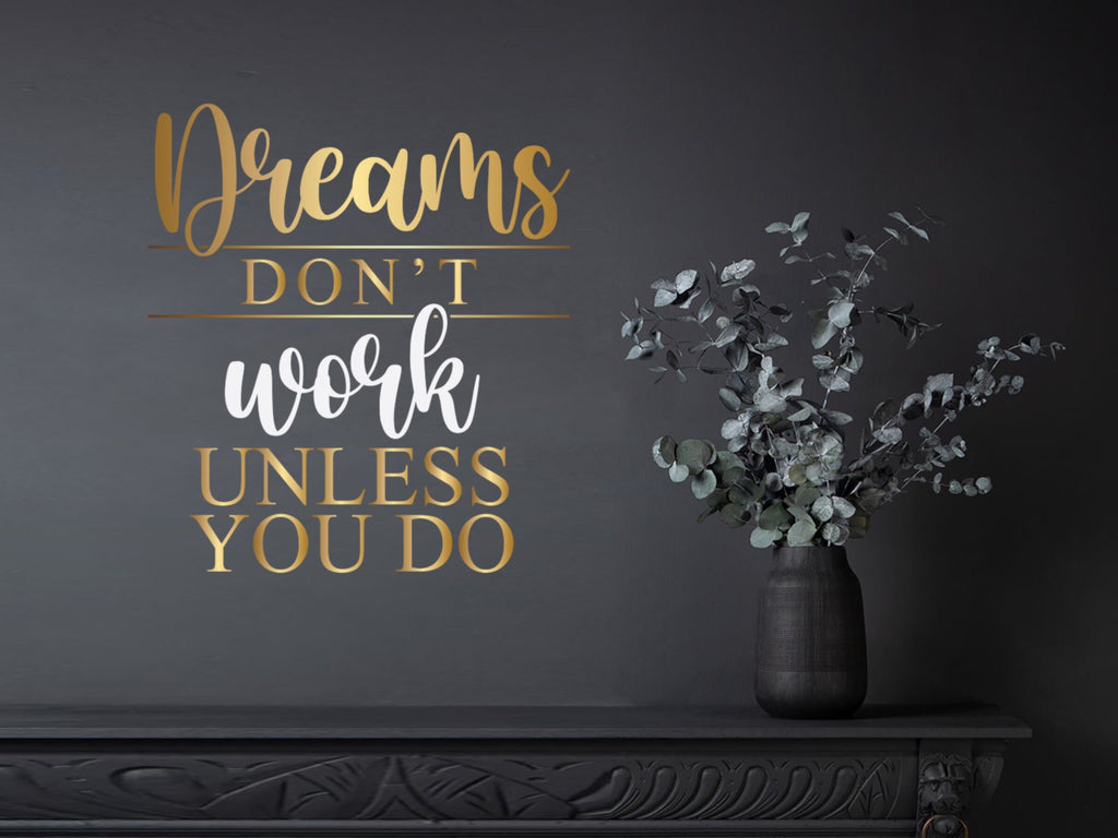 Motivational quote, affirmation decor, gift for boss, christmas gift, gold decor, women owned business, office decor, confidence, mirror