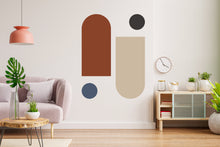 Load image into Gallery viewer, Boho Wall Decal, Bed Arch Sticker, Hedboard Wall Decal, Arch Wall Decal, Arch Wall Decal Sticker, Wall Decal, Super King Bed Arch 132LU
