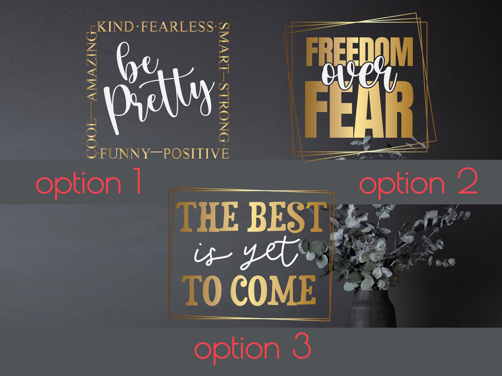 Affirmation quote, motivational quote, gift for boss, christmas gift, gold decor, women owned business, office decor, confidence, mirror