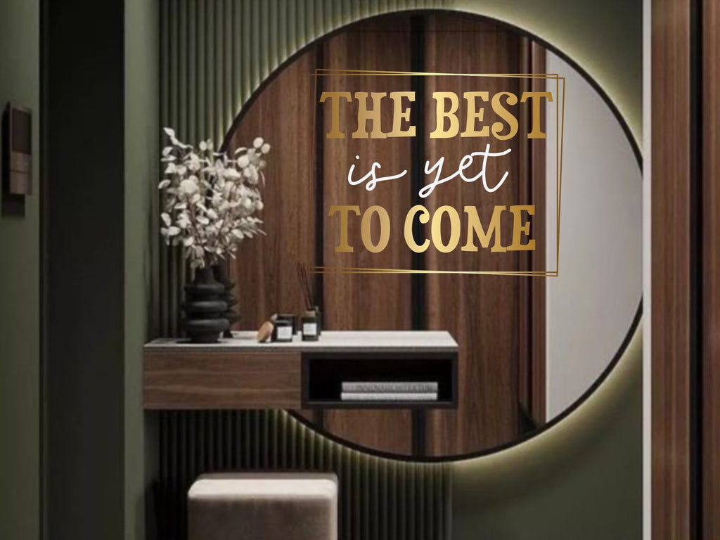 Affirmation quote, motivational quote, gift for boss, christmas gift, gold decor, women owned business, office decor, confidence, mirror