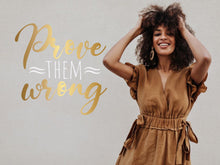 Load image into Gallery viewer, Affirmation quote, motivational quote, gift for boss, christmas gift, gold decor, women owned business, office decor, confidence, mirror