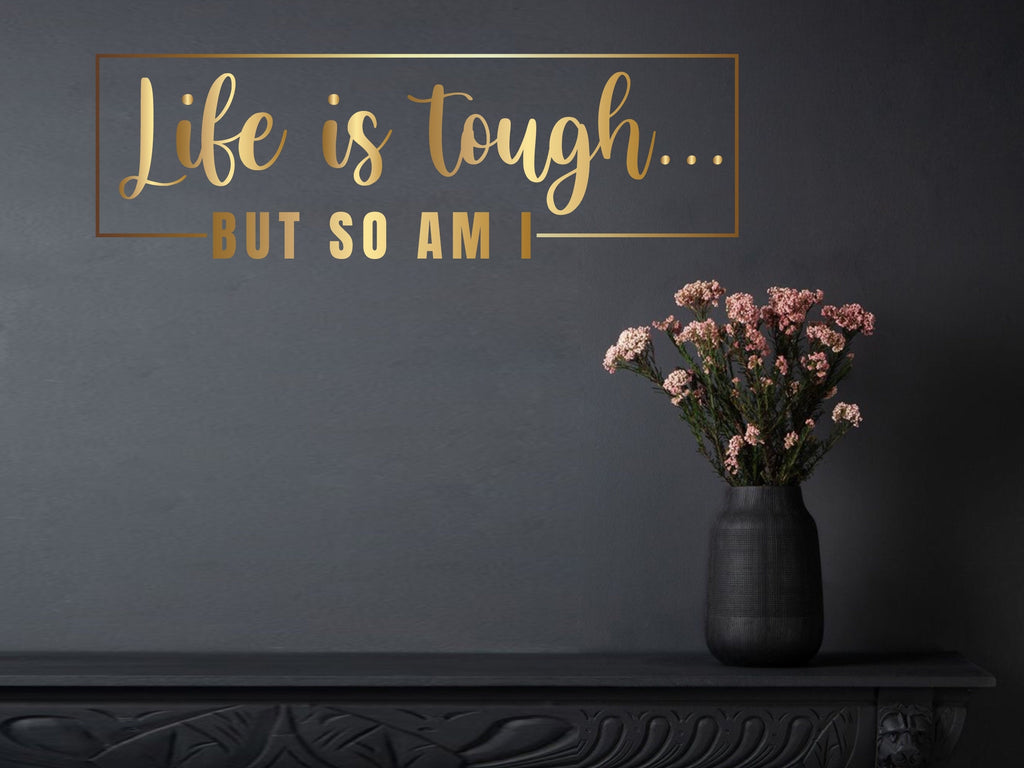 Affirmation quote, motivational quote, gift for boss, christmas gift, gold decor, women owned business, office decor, confidence, mirror
