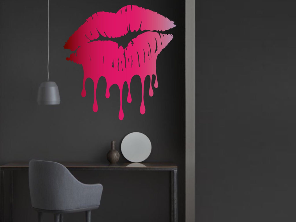 Affirmation quote, motivational quote, lips decor, christmas gift pink, women owned business, office decor, confidence, mirror decal