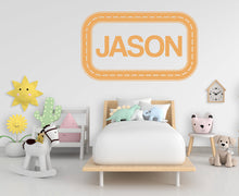 Load image into Gallery viewer, Road Custom Name Wall Decal Highway Vinyl Sticker Track Route Wall Decor Kids Playroom Boys Room Wall Art Automotive Bedroom Mural 135LU
