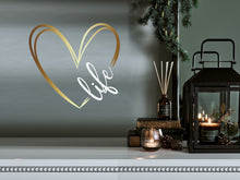 Load image into Gallery viewer, Affirmation quote, motivational quote, love decor, live quote, mirror decal, golden decor, glam decor, quote wall decal, love wall decal