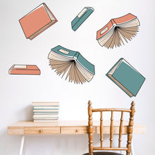 Load image into Gallery viewer, Library vinyl wall art decals, Books wall decor, library wall decal, education decals, reading room, nurseries, school, kids gifts 137LU