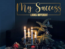 Load image into Gallery viewer, Motivational quote, affirmation decor, gift for boss, christmas gift, gold decor, women owned business, office decor, confidence, mirror