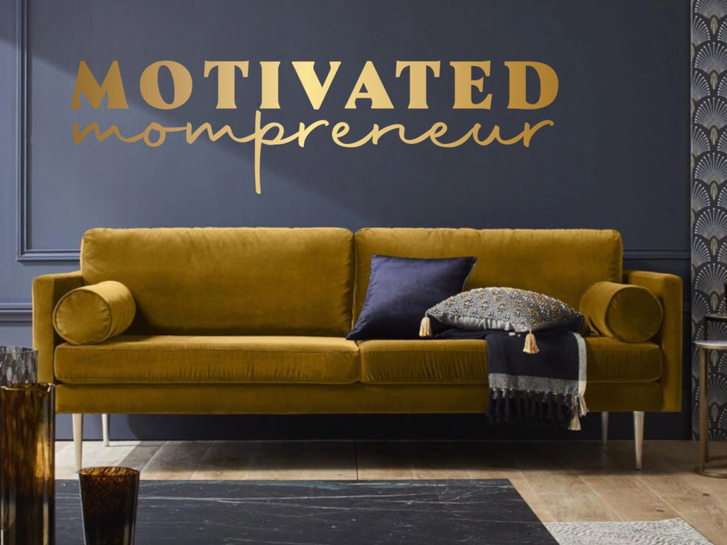 Motivational quote, affirmation decor, gift for boss, christmas gift, gold decor, women owned business, office decor, confidence, mirror