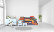 Load image into Gallery viewer, Library vinyl wall art decals, Books wall decor, library wall decal, education decals, reading room, nurseries, school, kids gifts 138LU