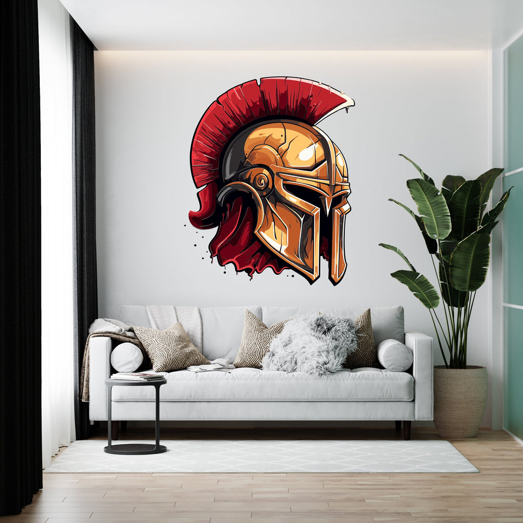 Spartan Helmet wall art decals, Spartan wall decor, Spartan wall decal, decals, Spartan Art, nurseries, Spartan Helmet, kids gifts 070RS
