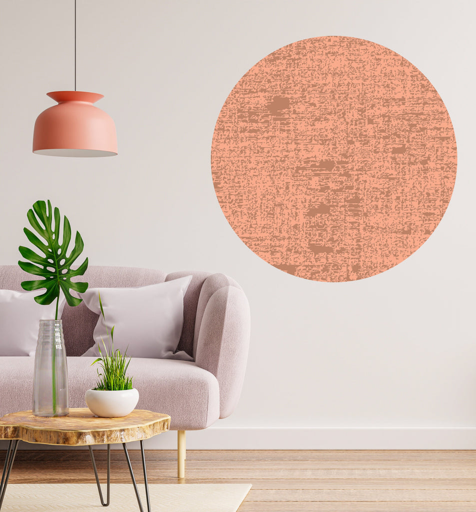 Boho Texture Look Wall Decal, Circle Wall Decal Sticker, Bohemian Mid Century, Bed Arch Sticker, Hedboard Wall Decal, Arch Wall Decal 112LU