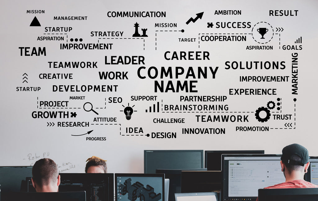 Company Name Wall Decal Teamwork Wall Decor Office Wall Decal Idea Teamwork Business Worker Inspire Office Decor Motivation Stickers 141LU