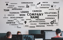 Load image into Gallery viewer, Company Name Wall Decal Teamwork Wall Decor Office Wall Decal Idea Teamwork Business Worker Inspire Office Decor Motivation Stickers 141LU