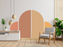 Load image into Gallery viewer, Boho Wall Decal, Bed Arch Sticker, Hedboard Wall Decal, Arch Wall Decal, Arch Wall Decal Sticker, Wall Decal, Super King Bed Arch 113LU