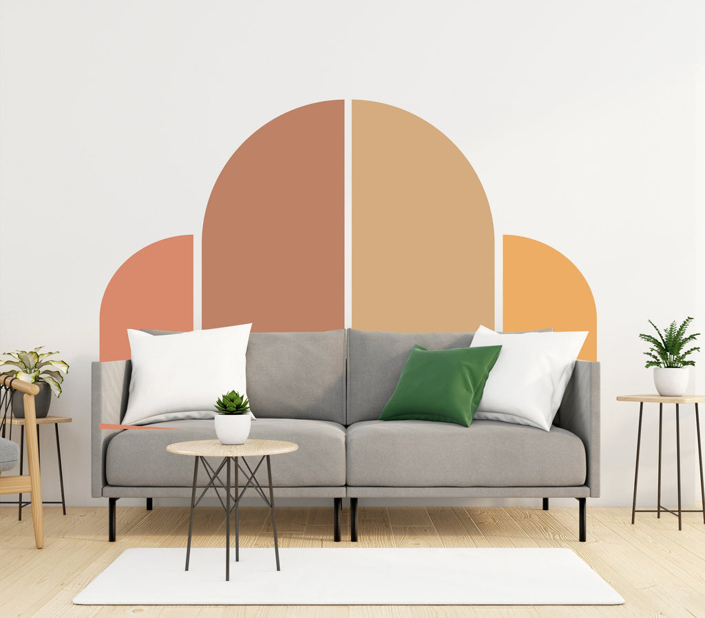 Boho Wall Decal, Bed Arch Sticker, Hedboard Wall Decal, Arch Wall Decal, Arch Wall Decal Sticker, Wall Decal, Super King Bed Arch 113LU