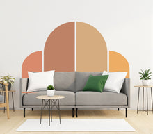 Load image into Gallery viewer, Boho Wall Decal, Bed Arch Sticker, Hedboard Wall Decal, Arch Wall Decal, Arch Wall Decal Sticker, Wall Decal, Super King Bed Arch 113LU