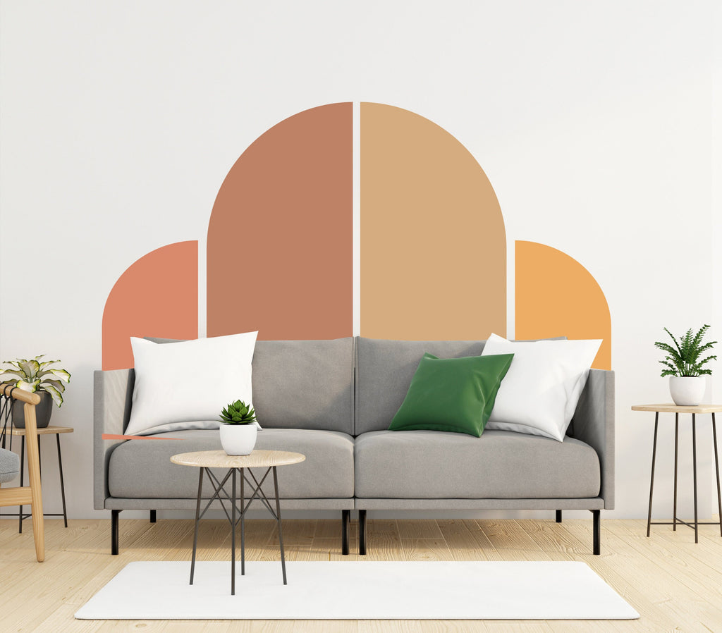 Boho Wall Decal, Bed Arch Sticker, Hedboard Wall Decal, Arch Wall Decal, Arch Wall Decal Sticker, Wall Decal, Super King Bed Arch 113LU