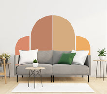 Load image into Gallery viewer, Boho Wall Decal, Bed Arch Sticker, Hedboard Wall Decal, Arch Wall Decal, Arch Wall Decal Sticker, Wall Decal, Super King Bed Arch 113LU