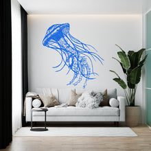 Load image into Gallery viewer, Jellyfish wall decal, Jellyfish wall art Modern wall stickers, Jellyfish bathroom decor, Jellyfish Room wall art Jellyfish Home Decor 077RS