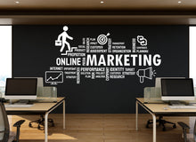 Load image into Gallery viewer, Marketing Wall Decal, Marketing Office Wall Decal, Marketing Office Wall Decor, Office Decals, Office Wall Art, Office Stickers 078RS